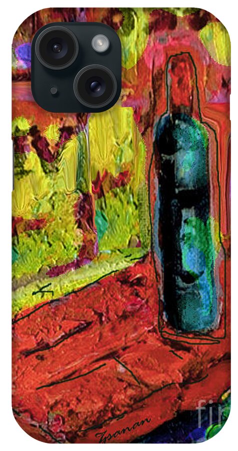 Original Art iPhone Case featuring the painting Summer Wine by Zsanan Studio