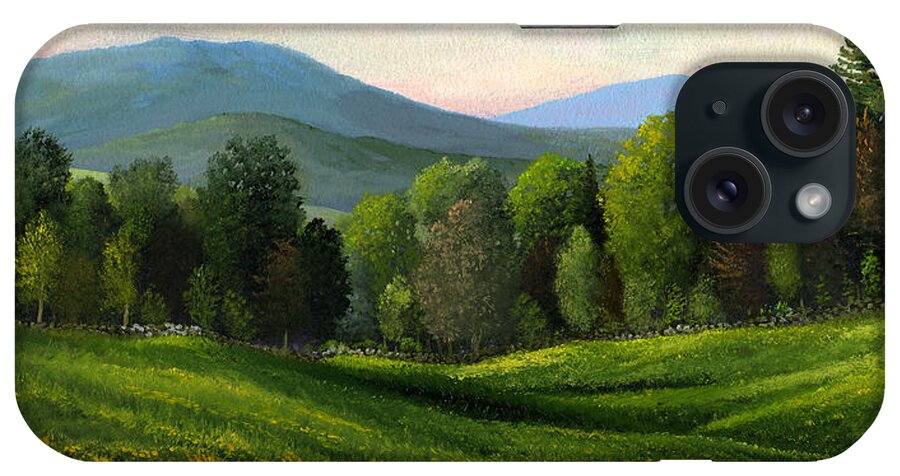 Landscape iPhone Case featuring the painting Summers Ending by Frank Wilson