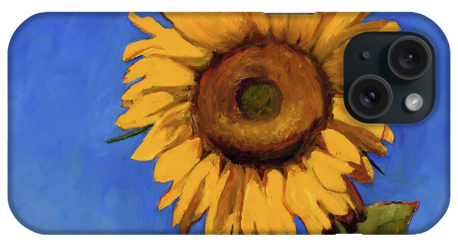 Sunflower iPhone Case featuring the painting Summertime by Billie Colson