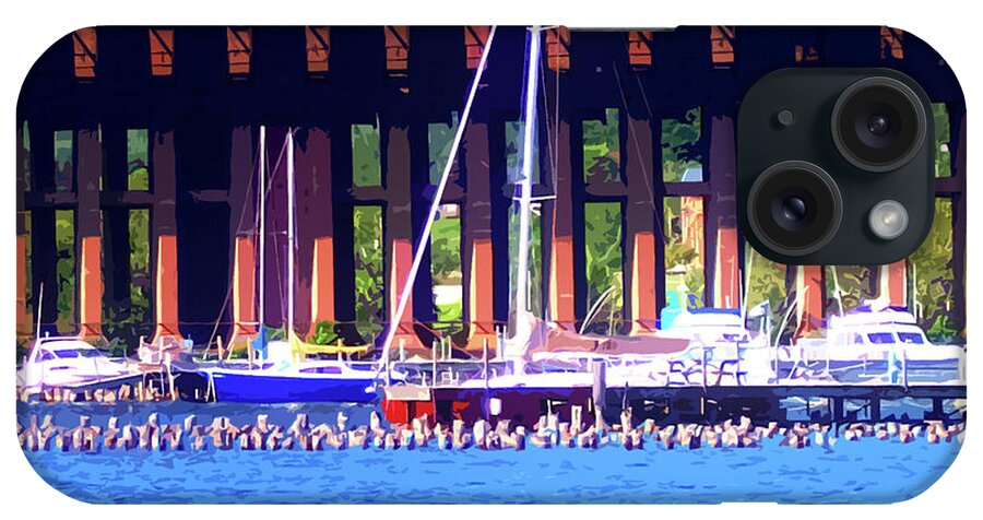Boats iPhone Case featuring the photograph Summertime Boats In Dock by Phil Perkins