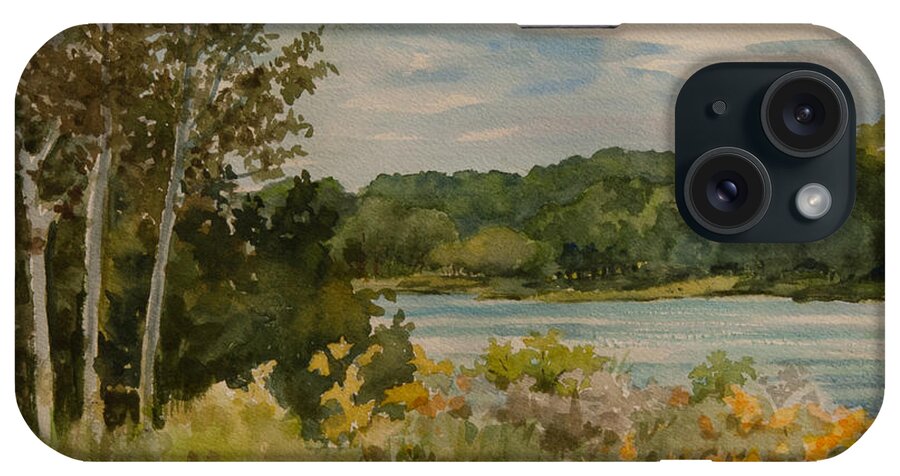 Landscape iPhone Case featuring the painting Summertime by Heidi E Nelson