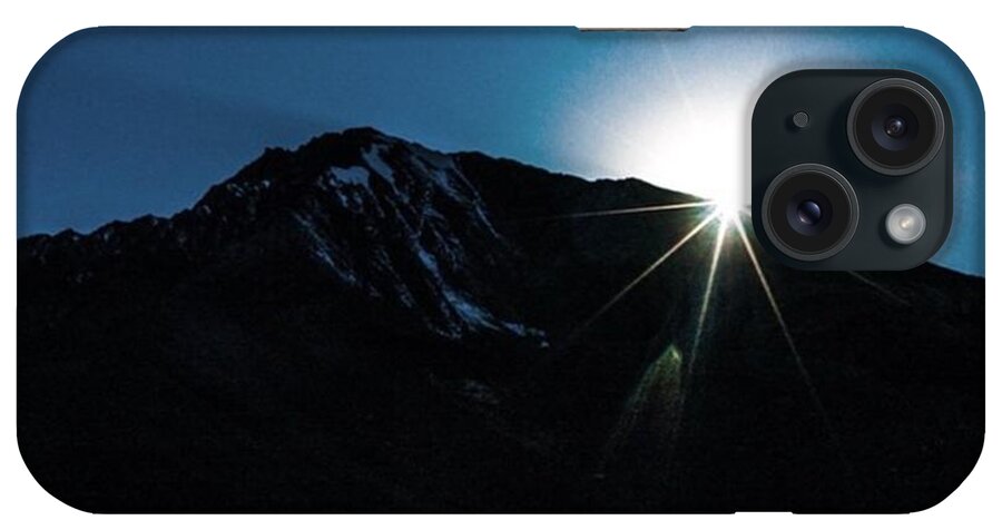Burst iPhone Case featuring the photograph Sun Burst Over Zanskar Valley by Aleck Cartwright