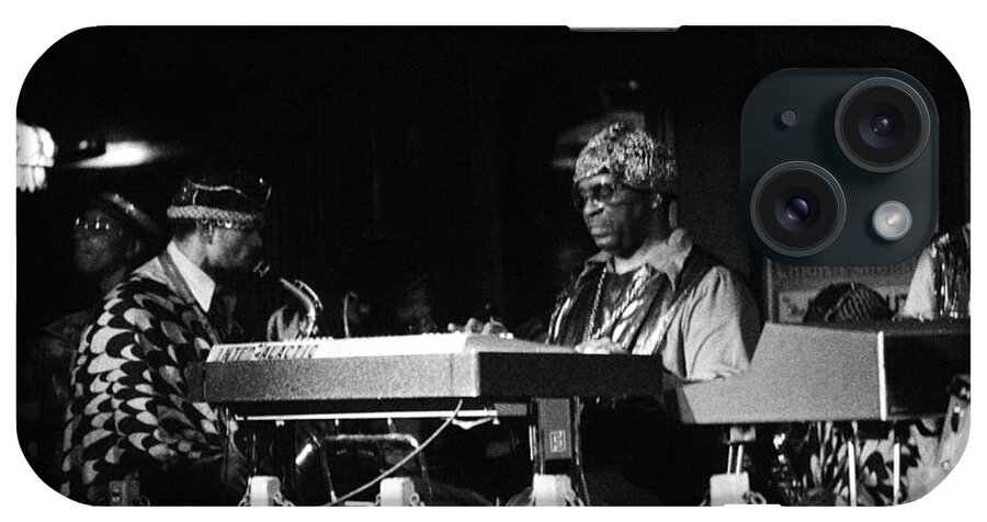 Jazz iPhone Case featuring the photograph Sun Ra Arkestra at the Red Garter 1970 NYC 31 by Lee Santa