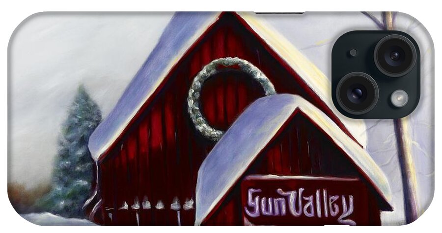 Landscape iPhone Case featuring the painting Sun Valley 3 by Shannon Grissom