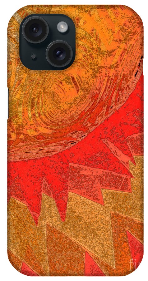  iPhone Case featuring the mixed media Sunburst by jammer and jrr by First Star Art