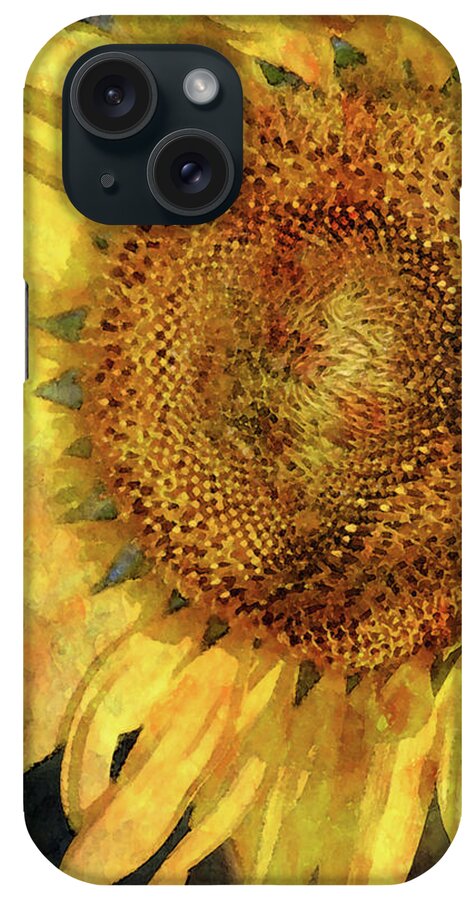 Sunflower iPhone Case featuring the photograph Sunflower 2254 IDP_2 by Steven Ward