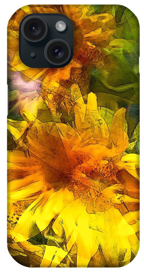 Floral iPhone Case featuring the photograph Sunflower 6 by Pamela Cooper