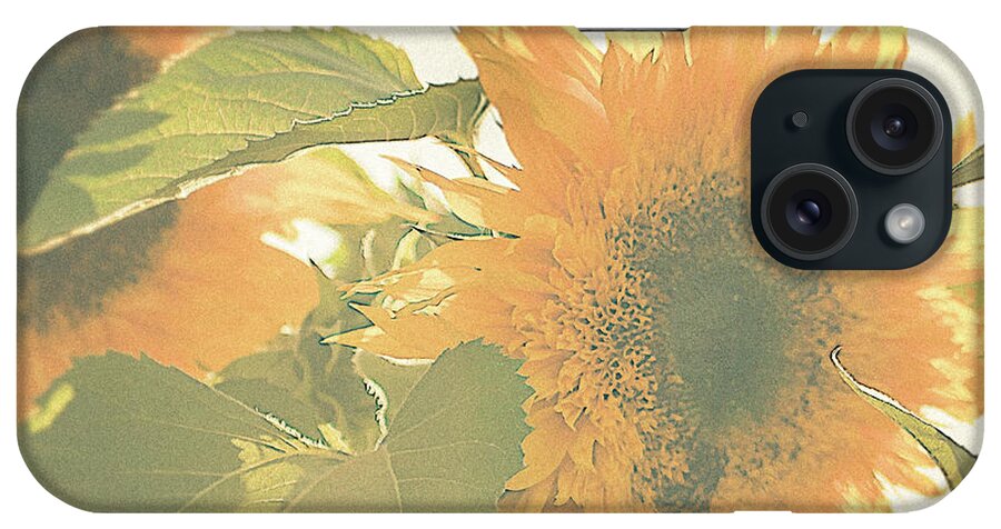 Sunflower iPhone Case featuring the photograph Sunflower Pair by Ana V Ramirez