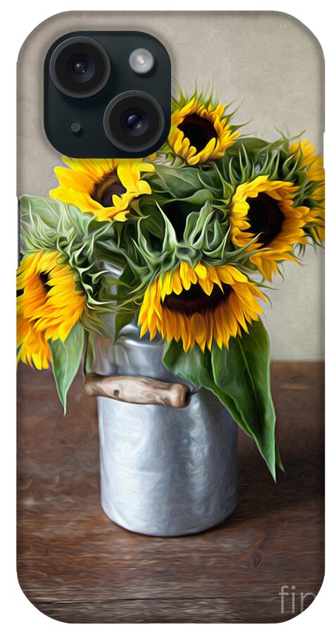 Sunflower iPhone Case featuring the photograph Sunflowers by Nailia Schwarz
