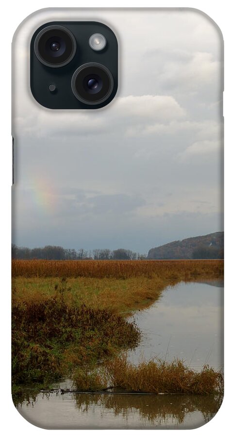Rainbow iPhone Case featuring the photograph Sunless Rainbow by Azthet Photography