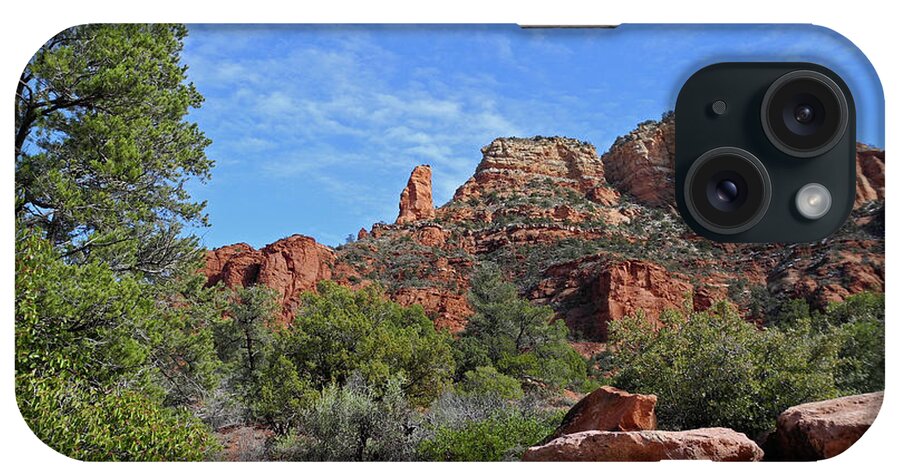 Mesa iPhone Case featuring the photograph Sunlight Washes the Rugged Land by Lynda Lehmann