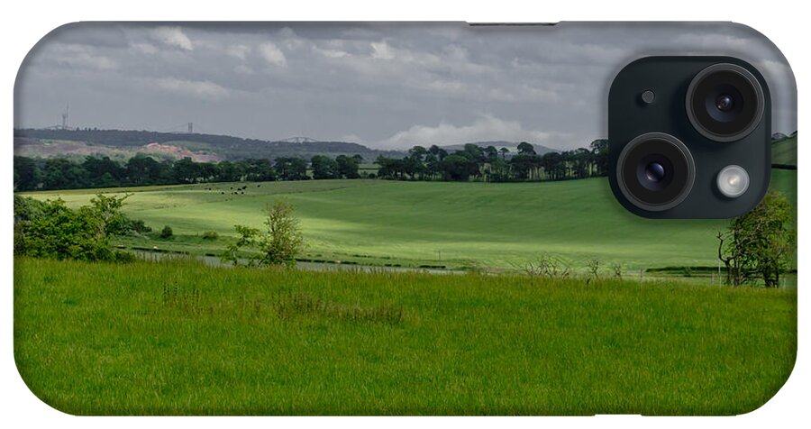 Beecraigs iPhone Case featuring the photograph Sunny patches on the field. by Elena Perelman