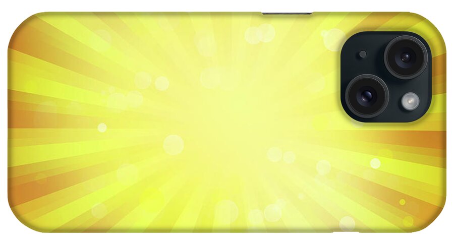 Background iPhone Case featuring the digital art Sunny rays 1 by Les Cunliffe