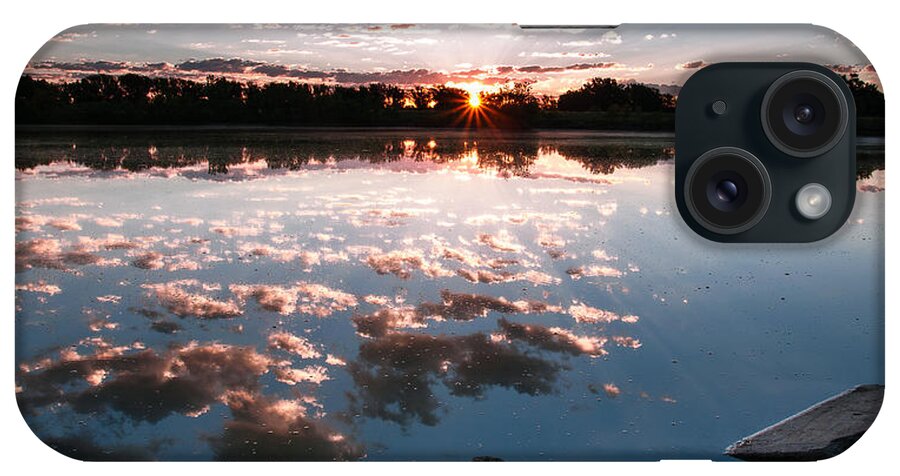 Sky iPhone Case featuring the photograph Sunrise at Cattails Chorus Ponds by Monte Stevens