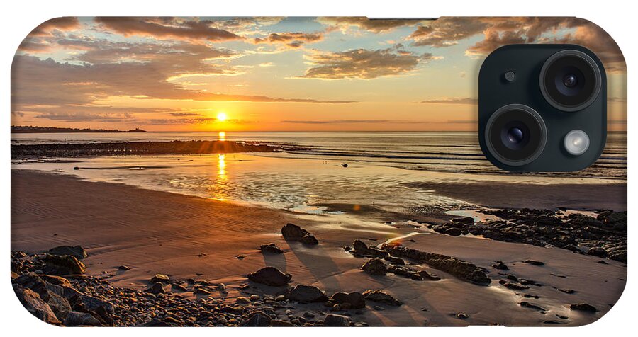 York iPhone Case featuring the photograph Sunrise at Long Sands by Thomas Lavoie