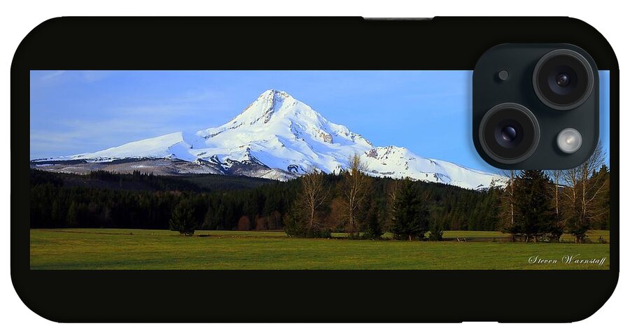 Oregon iPhone Case featuring the photograph Sunrise at Mt. Hood by Steve Warnstaff