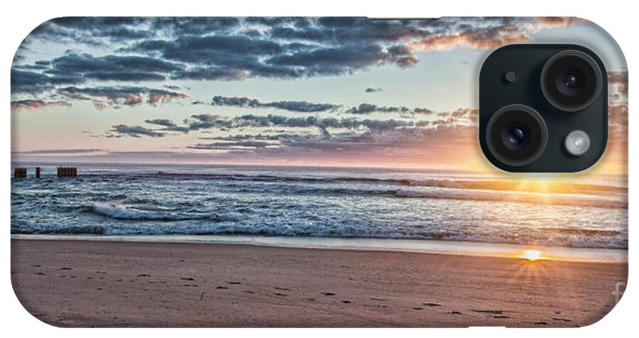 Digital Photography iPhone Case featuring the photograph Sunrise at the Outer Banks by Laurinda Bowling
