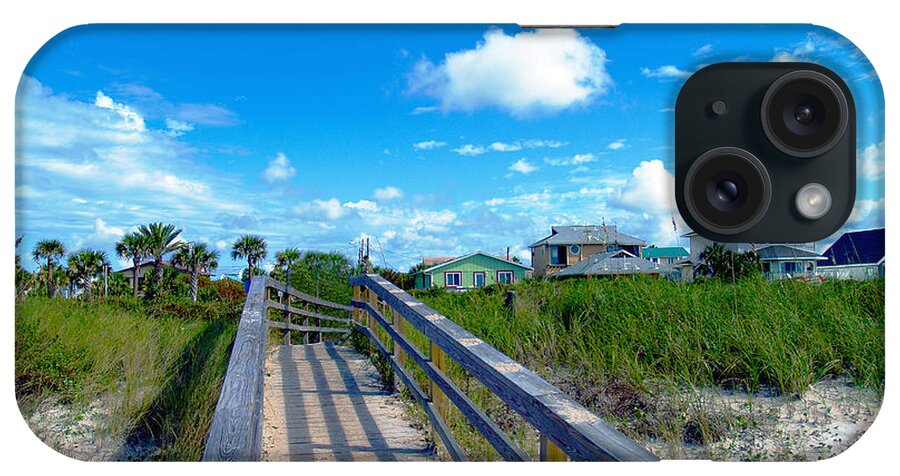 Beach iPhone Case featuring the photograph Sunrise Boardwalk Treasure Coast Florida C7 by Ricardos Creations