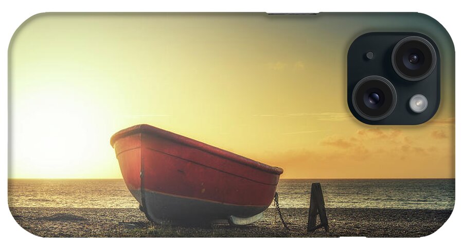 Beach iPhone Case featuring the photograph Sunrise boat by James Billings