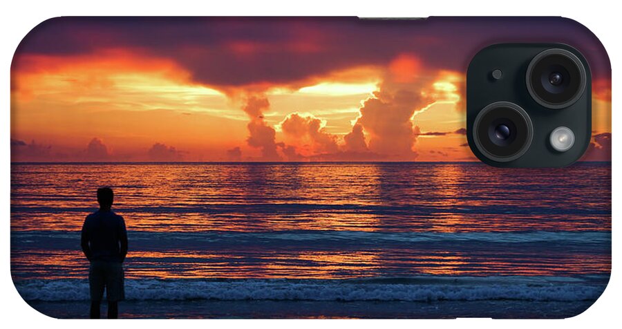 Florida iPhone Case featuring the photograph Sunrise Contemplation Delray Beach Florida by Lawrence S Richardson Jr