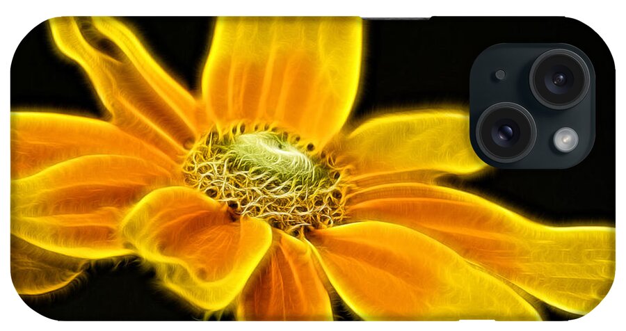 Fractals iPhone Case featuring the photograph Sunrise Daisy by Cameron Wood