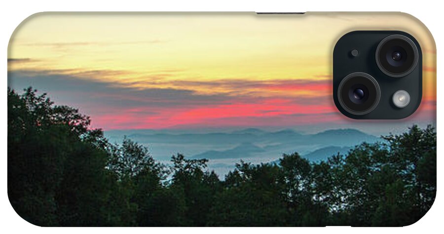 Sunrise iPhone Case featuring the photograph Sunrise from Maggie Valley August 16 2015 by D K Wall