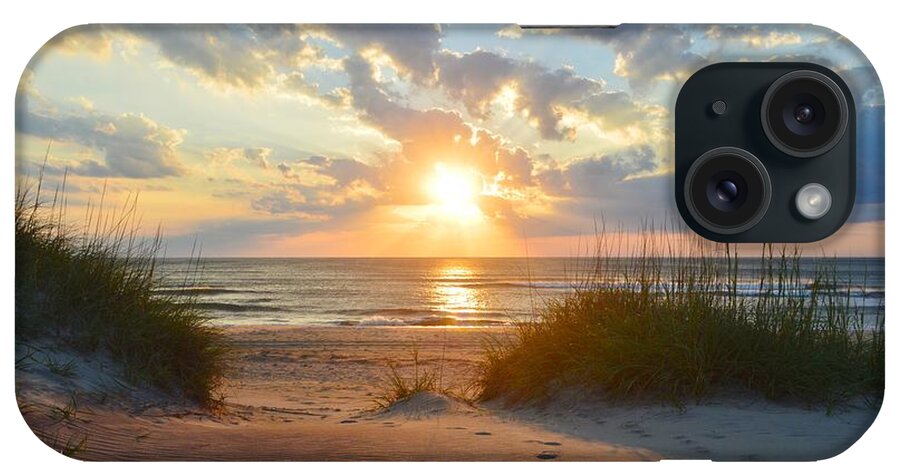 Obx Sunrise iPhone Case featuring the photograph Sunrise in South Nags Head by Barbara Ann Bell