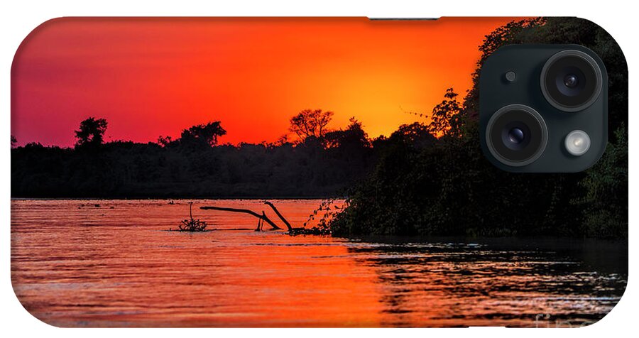 Sunrise iPhone Case featuring the photograph Sunrise in the Pantal by Pravine Chester