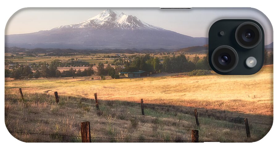 Mount Shasta iPhone Case featuring the photograph Sunrise Mount Shasta by Anthony Michael Bonafede