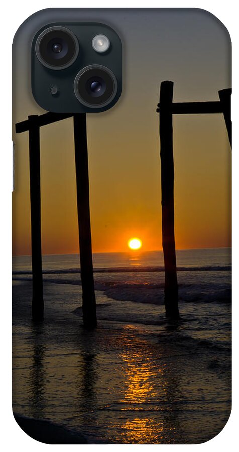 Portrait iPhone Case featuring the photograph Sunrise at Ocean City by Louis Dallara