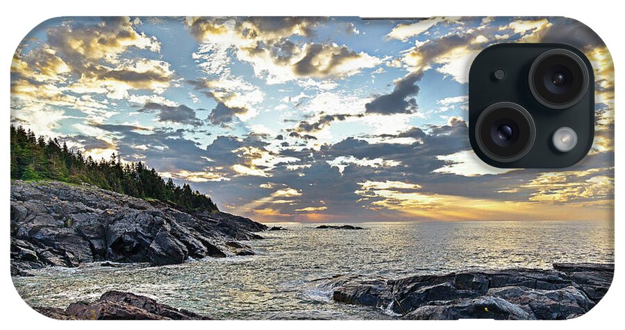 Monhegan Island iPhone Case featuring the photograph Sunrise on Christmas Cove by Tom Cameron