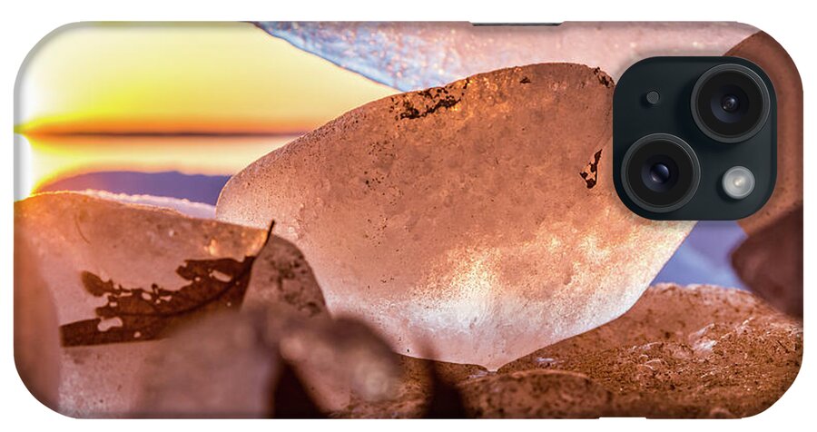 Sunrise iPhone Case featuring the photograph Sunrise on Ice by Joe Holley