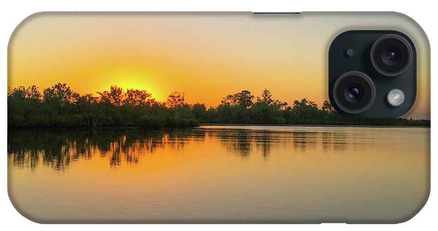 River iPhone Case featuring the photograph Sunrise On The Peace River by John Black