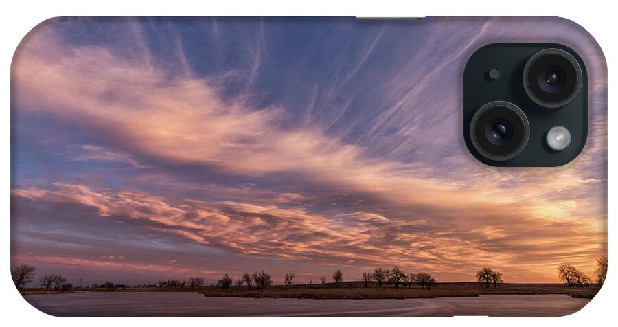 Sunrise iPhone Case featuring the photograph Sunrise Over Ice by Tony Hake