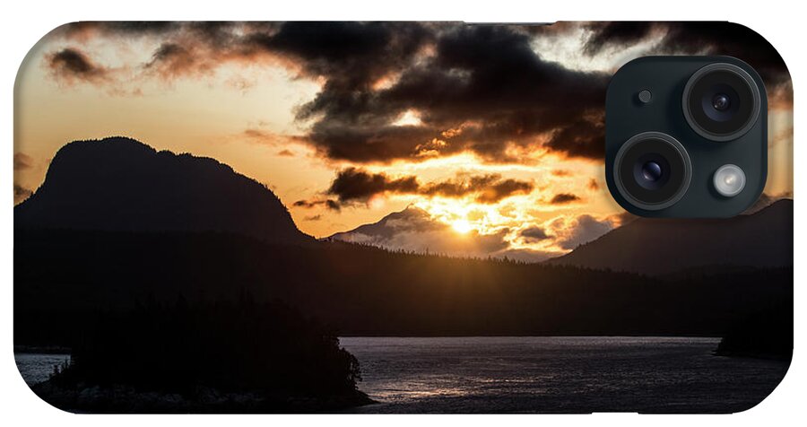 Landscape iPhone Case featuring the photograph Sunrise over the Inland Passage by Matt Swinden