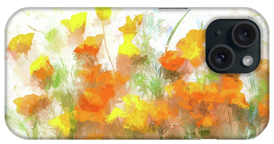 Flowers iPhone Case featuring the photograph Sunrise Poppies by Susan Eileen Evans
