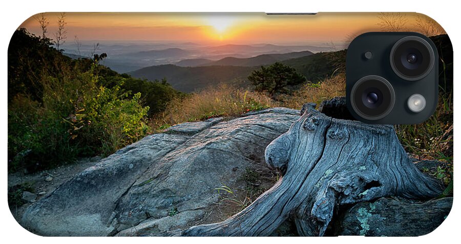 Sunrise iPhone Case featuring the photograph Sunrise Stump by Ryan Wyckoff