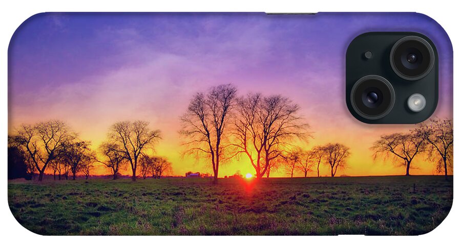 Wisconsin iPhone Case featuring the photograph Sunset at Aztalan State Park #11 by Jennifer Rondinelli Reilly - Fine Art Photography