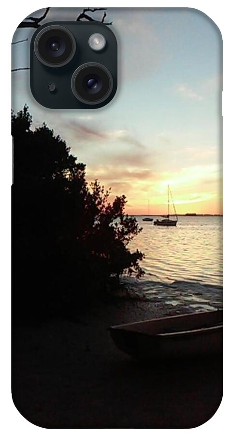 Crystal Beach iPhone Case featuring the photograph Sunset at Crystal Beach by R Allen Swezey