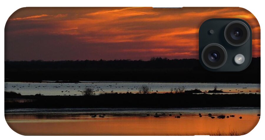 Sunsets iPhone Case featuring the photograph Sunset at Forsythe Reserve 2 by Melinda Saminski