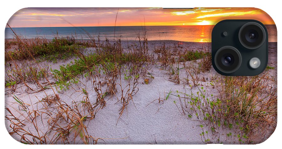 Manisota Beach iPhone Case featuring the photograph Sunset at Manisota Beach by Ben Graham