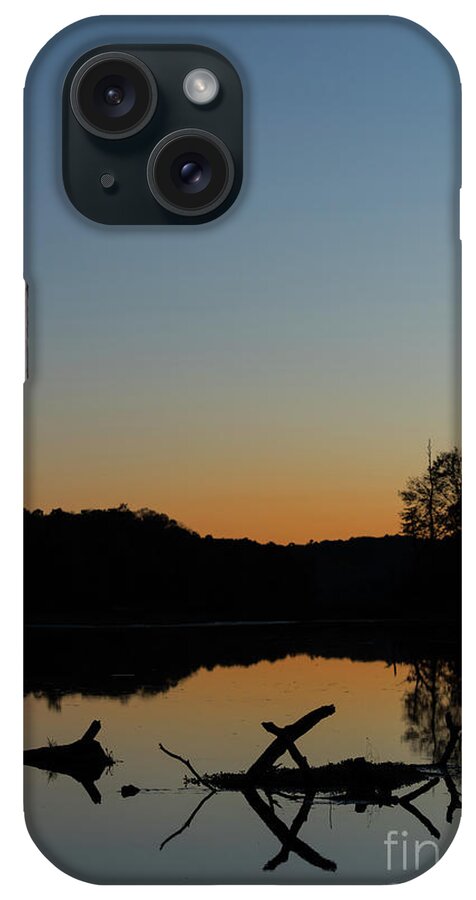 Sunset iPhone Case featuring the photograph Sunset at Paulinskill Lake by Nicki McManus