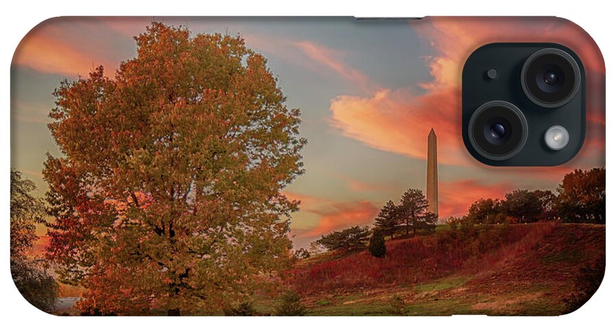 Sunset iPhone Case featuring the photograph Sunset at Sergeant Floyd Monument by Susan Rissi Tregoning