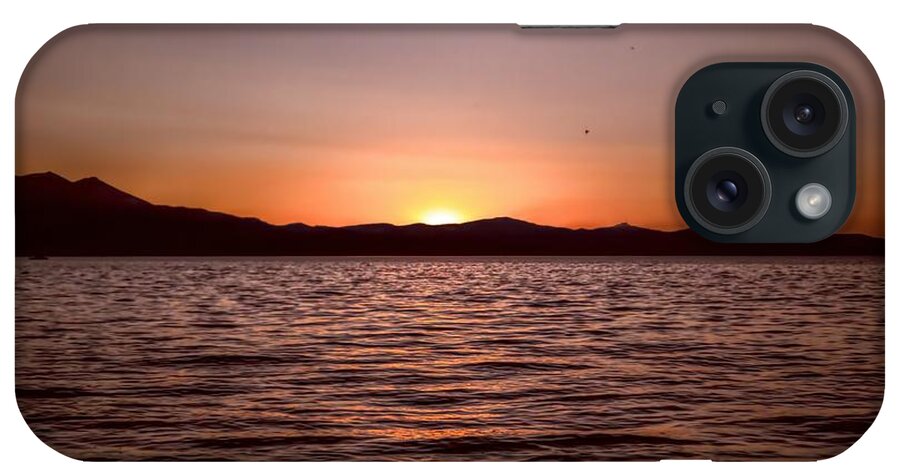 Lake Tahoe iPhone Case featuring the photograph Sunset at the Lake 2 by Joe Lach