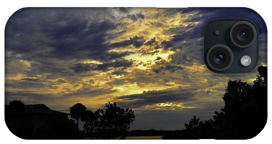 Photography iPhone Case featuring the photograph Sunset at the river 12-19-15 by Julianne Felton