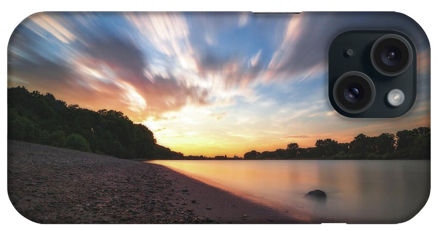 Worms iPhone Case featuring the photograph Sunset at the Riverside by Marc Braner