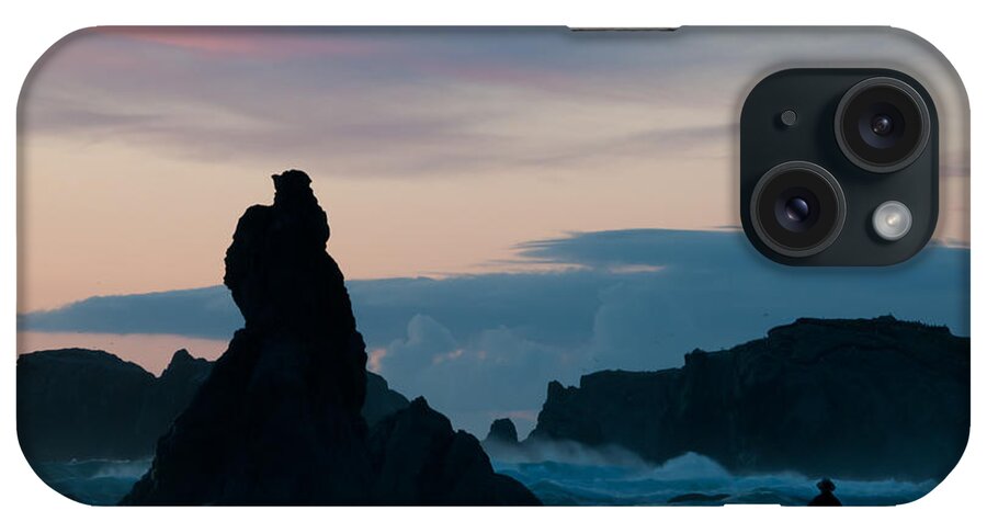 Oregon iPhone Case featuring the photograph Sunset Bandon Bay by Roberta Kayne