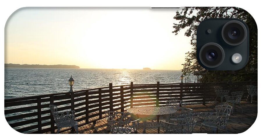 Holiday Sunset Stairs Sea Ocean Summer iPhone Case featuring the photograph Sunset by Ben Reuter