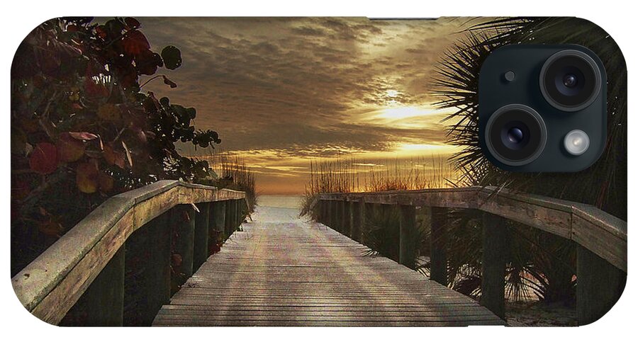 St. Pete Beach iPhone Case featuring the photograph Sunset Bridge by Steve Ondrus