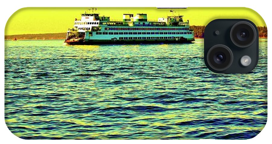 Senset iPhone Case featuring the photograph Sunset Cruise On The Ferry by Craig Perry-Ollila